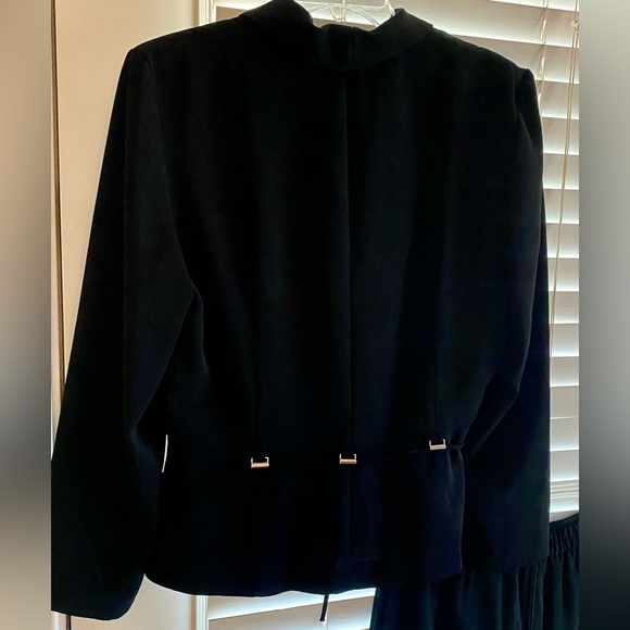 Vintage Dani Max Black Women's 2 Piece Pant Suit - EUC - Size 14 - Picture 5 of 9